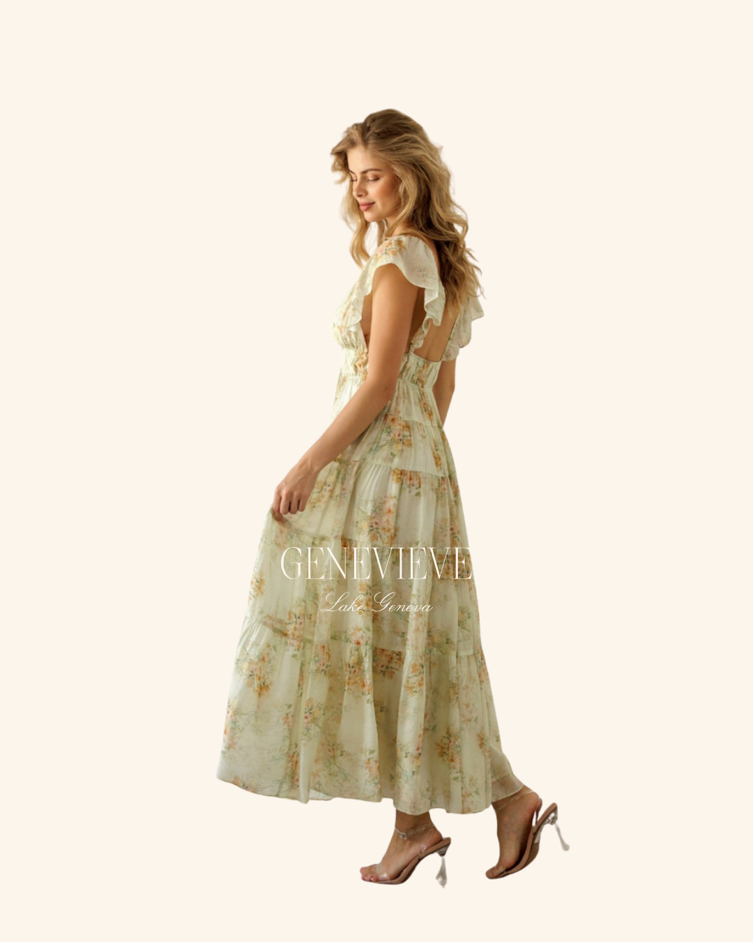 Storia Floral Front Tie Dress