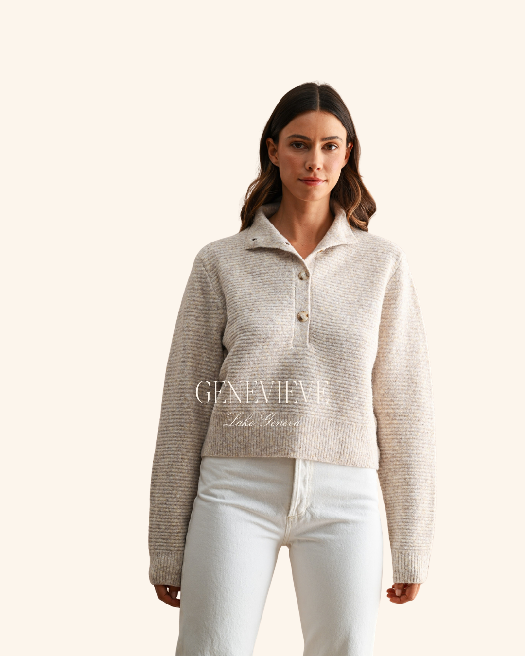 Mable 1\4 Button Sweater