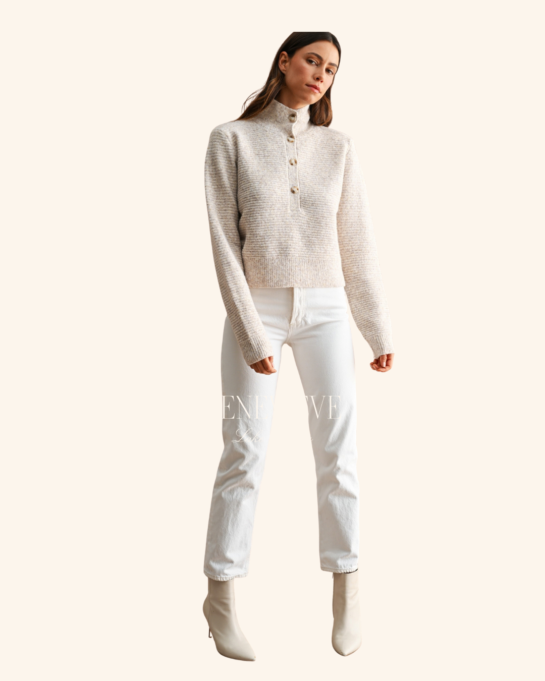 Mable 1\4 Button Sweater