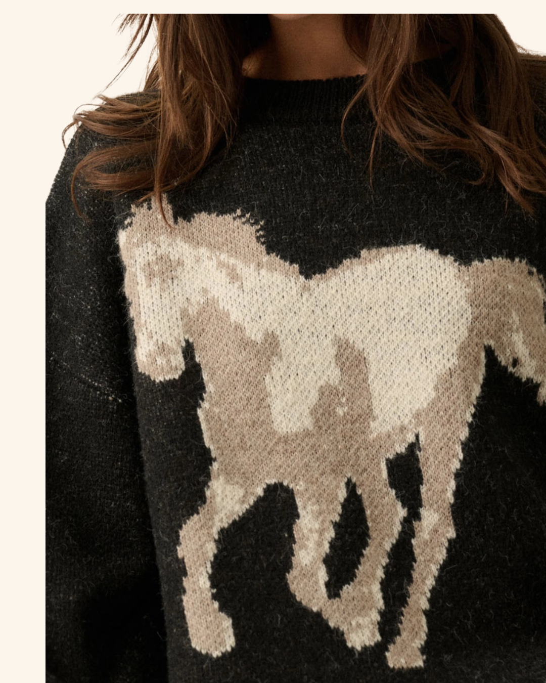 Promesa Horse Sweater Black
