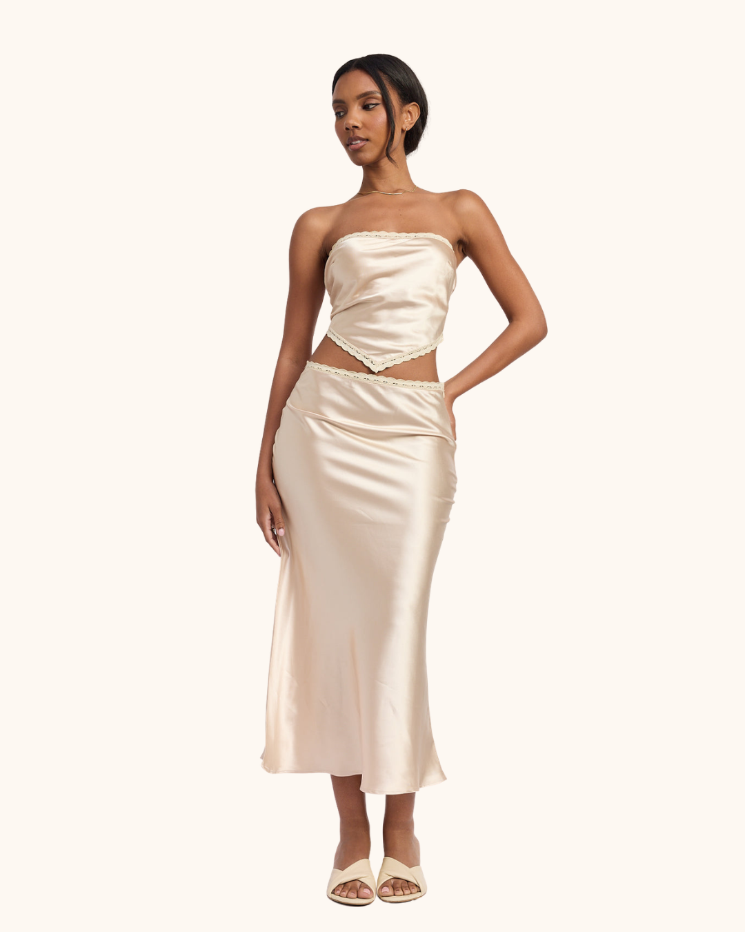 Emory Park Lowrise Satin Maxi