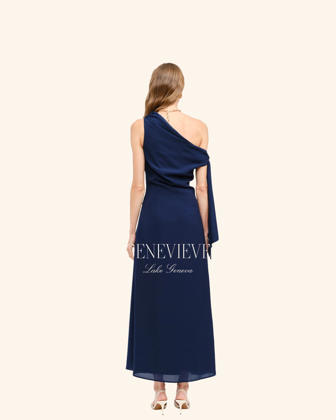 Sofie The Label Navy Remie Midi Dress