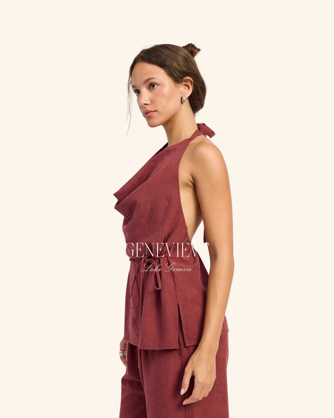 Emory Park Mahogany Tunic Top