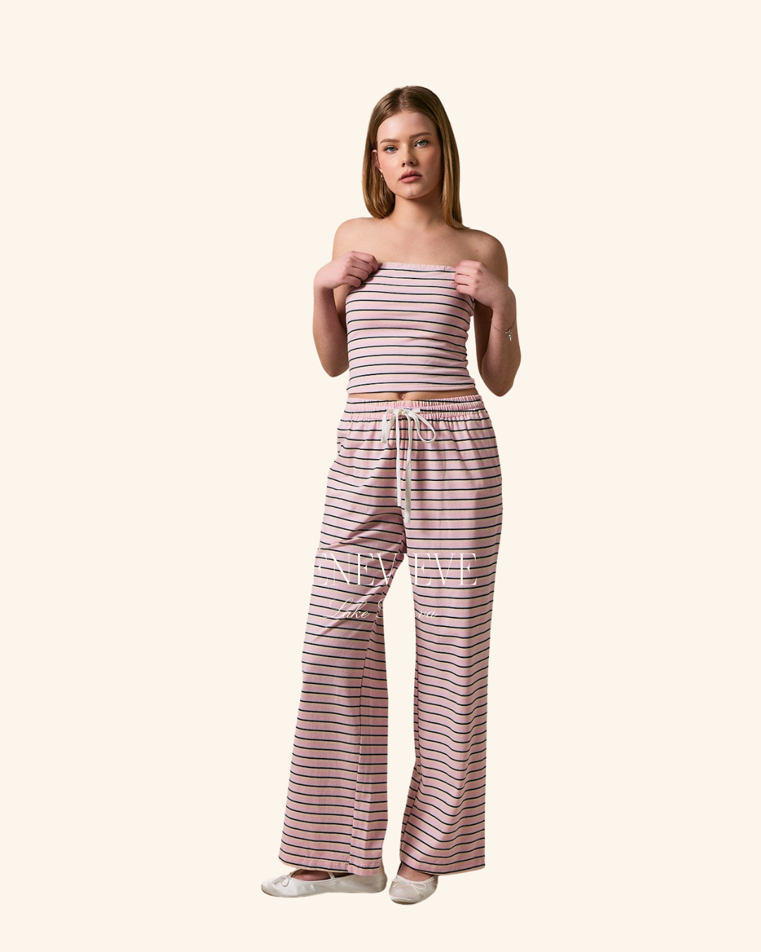 Le Lis Stripe Tube Top