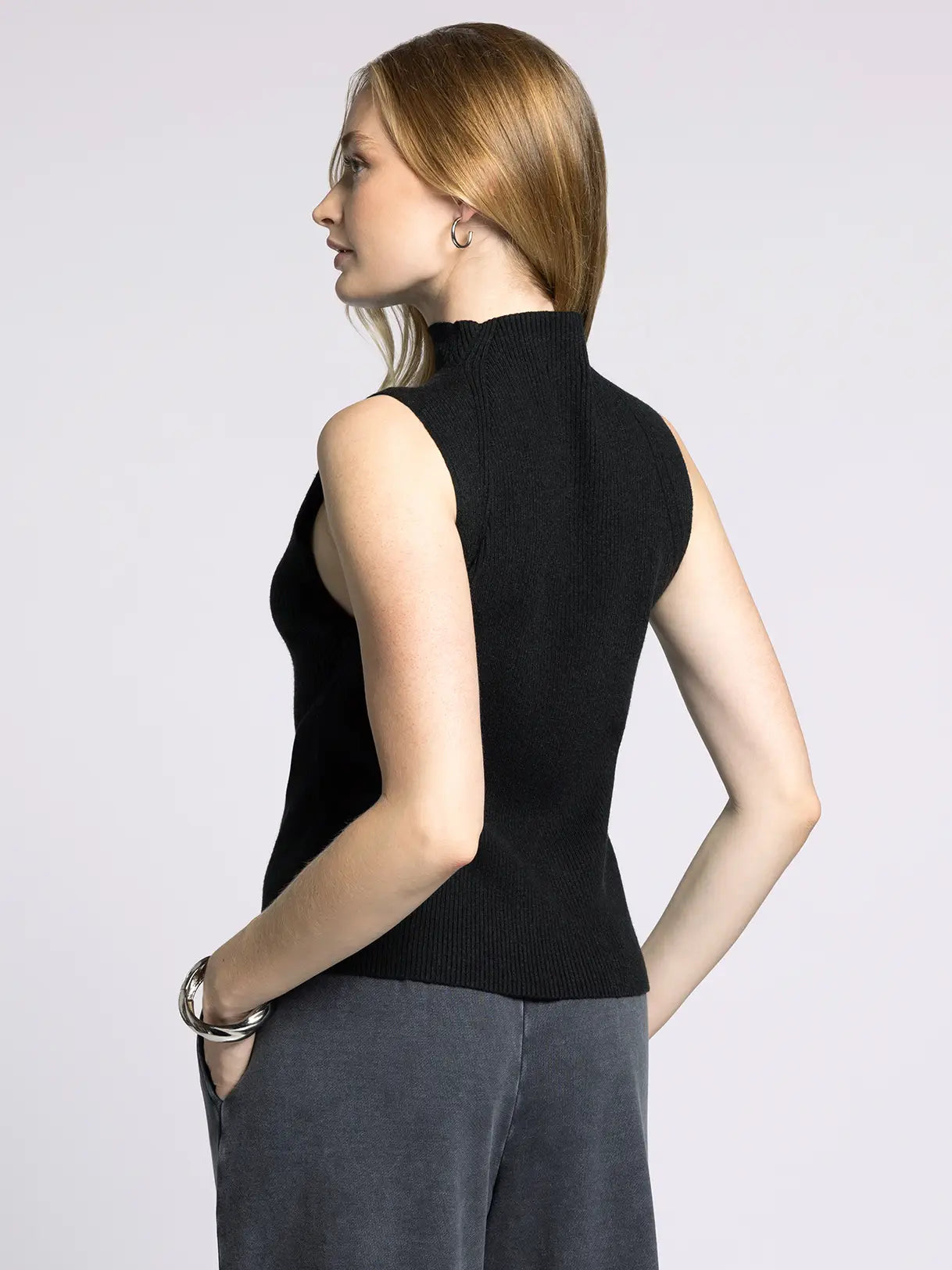Weekend LA Knit Mock Neck Tank
