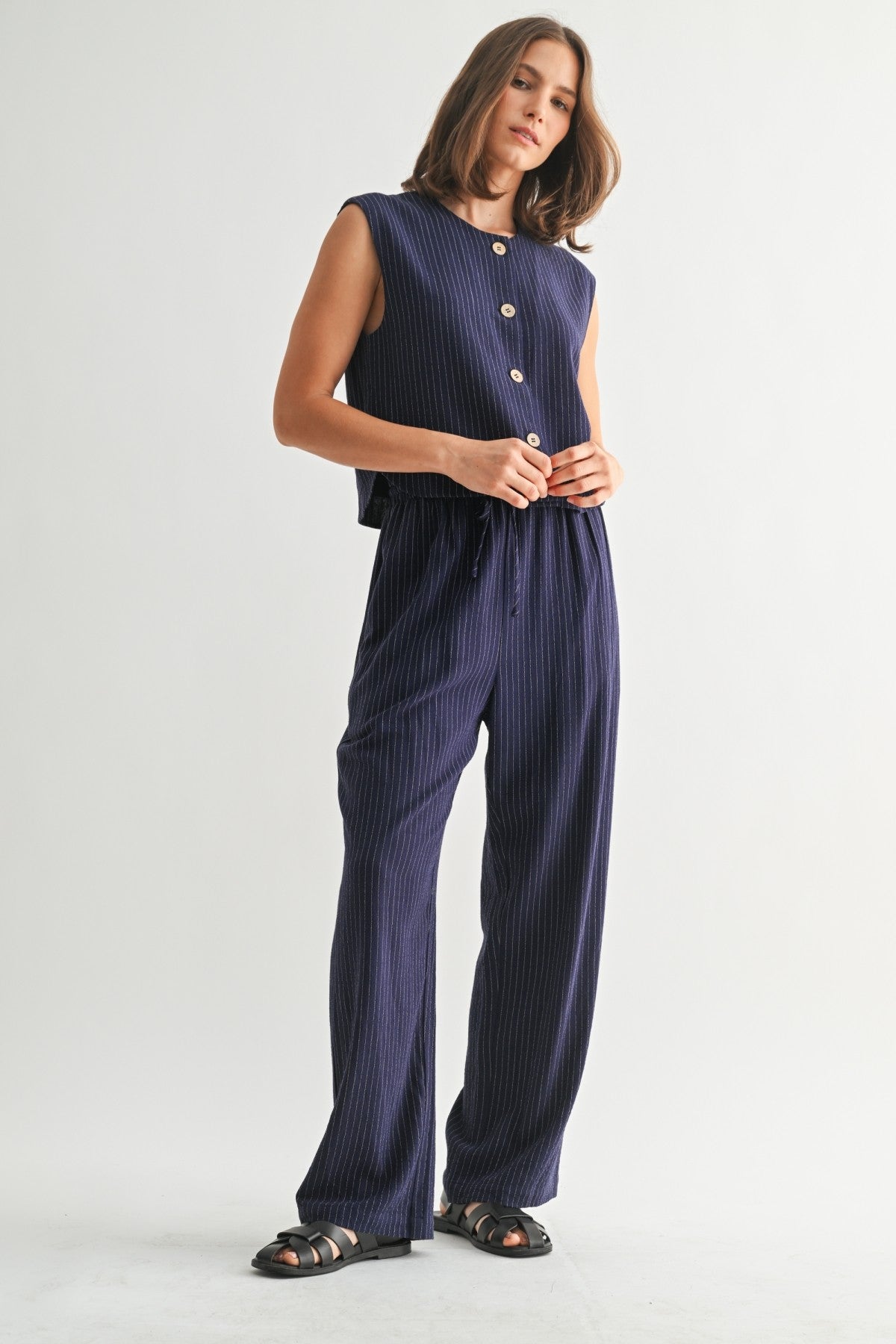 Fun2Fun Stripe Straight Pant