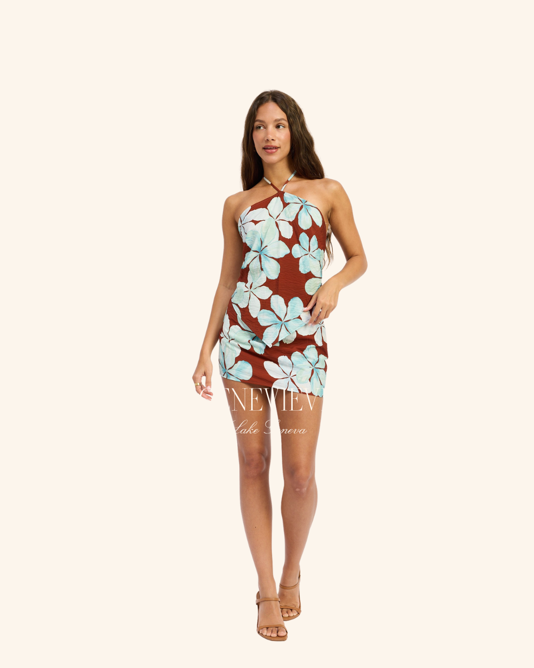 Emory Park Brown Floral Skort