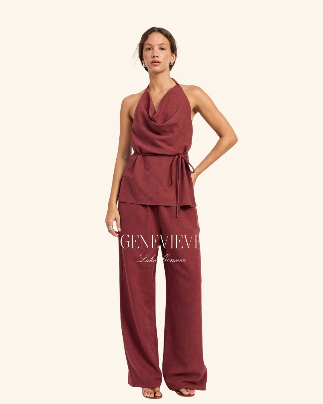 Emory Park Mahogany Tunic Top