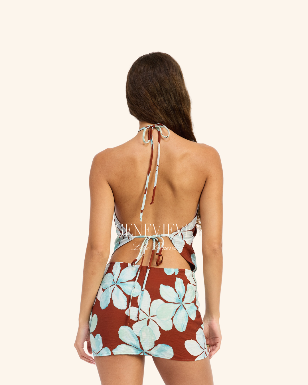 Emory Park Brown Floral Halter