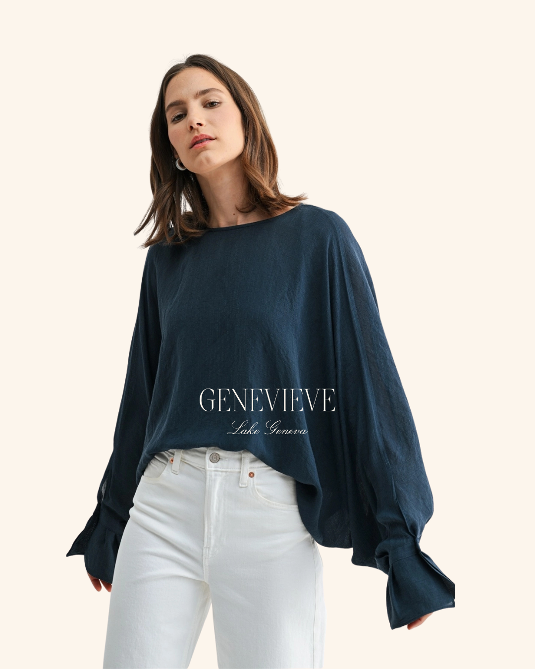 Fun2Fun Charcoal Dolman Sleeve Blouse