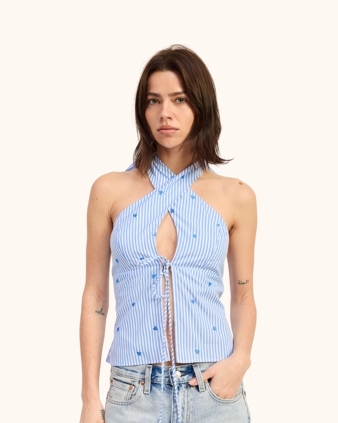 Emory Park Stripe Cross Halter