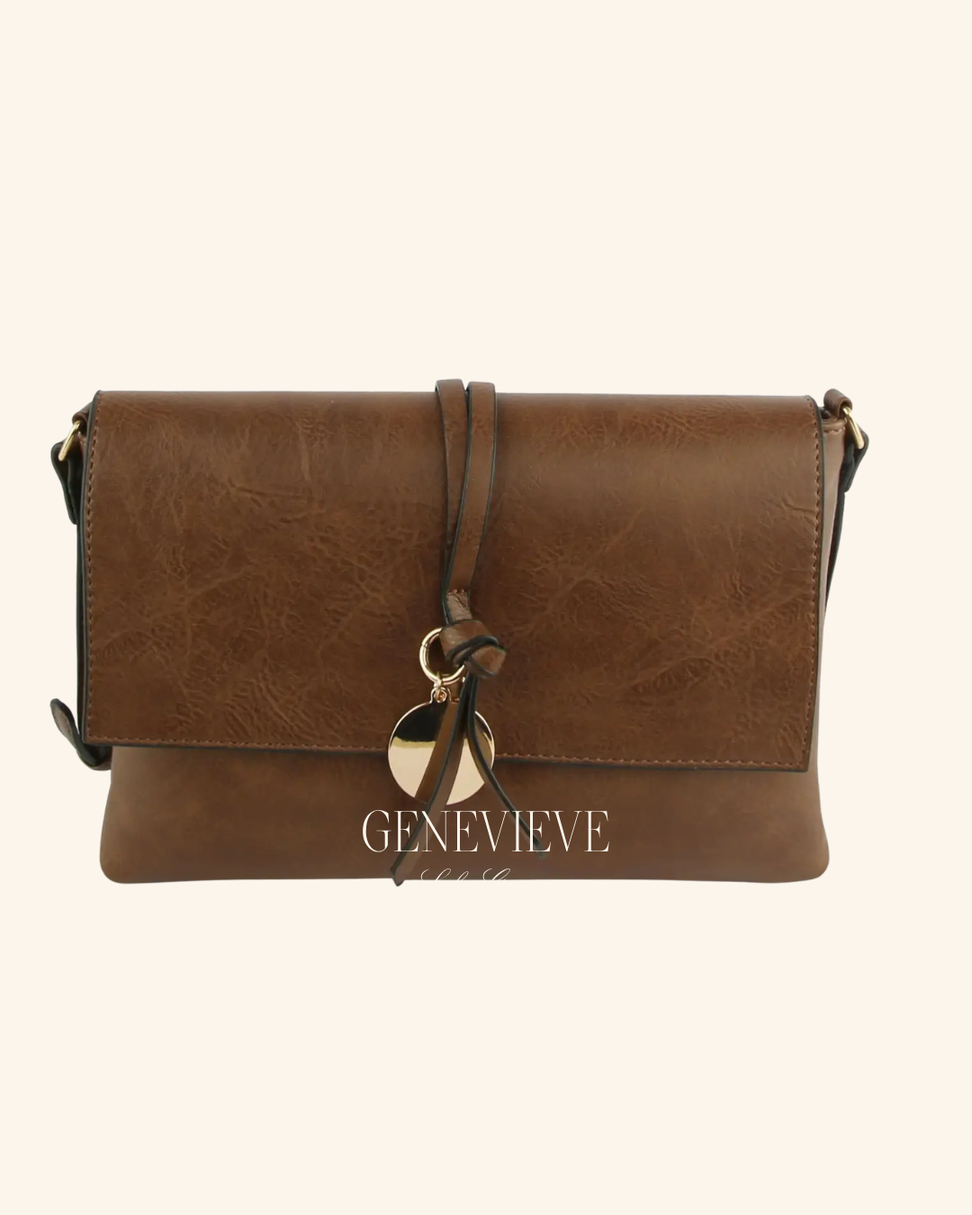 Handbag Factory Flap Top Cross Body Bag
