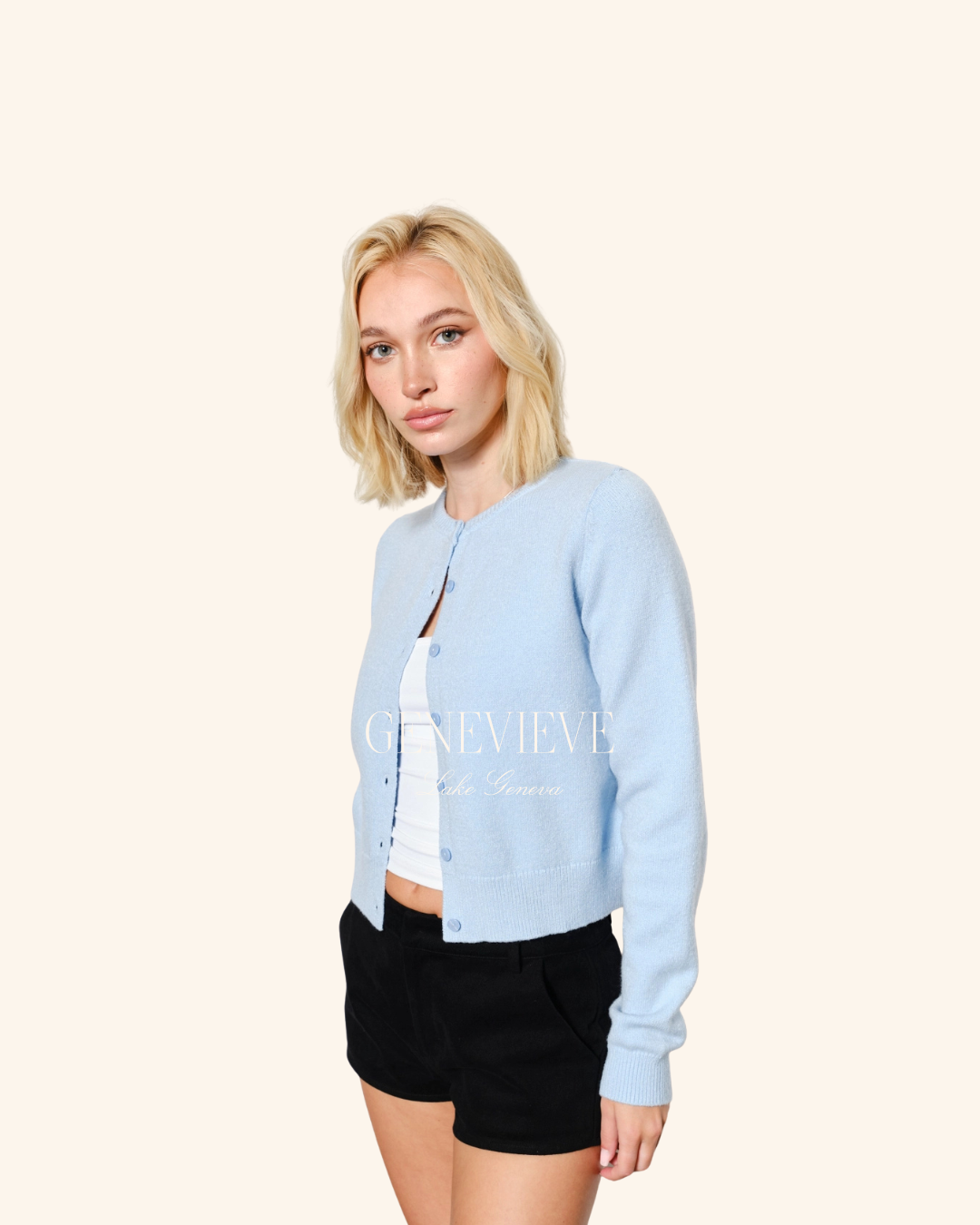 Pretty Garbage Light Blue Cardigan