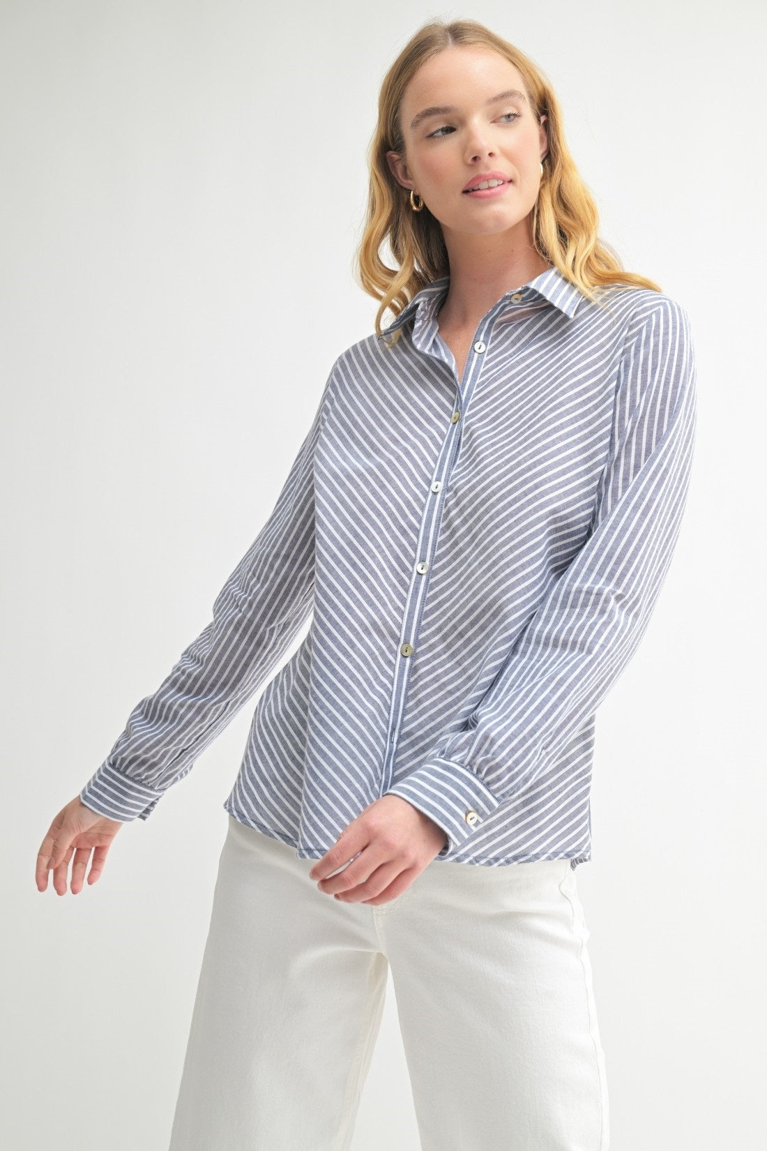 Fun2Fun Diagonal Stripe Shirt