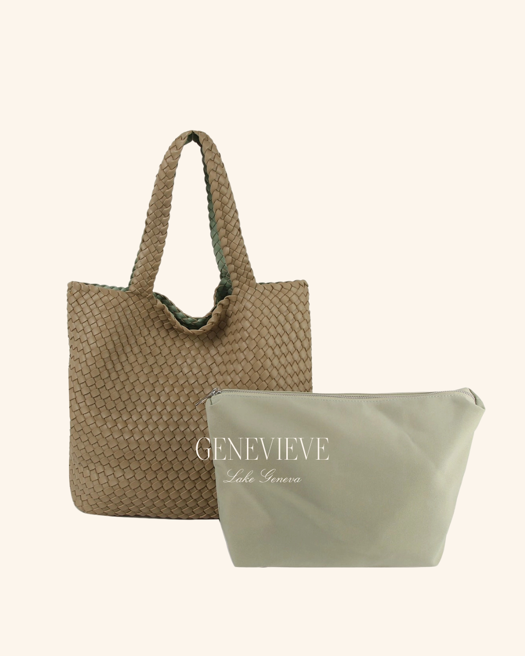 Handbag Factory Woven 2 in 1 Tote
