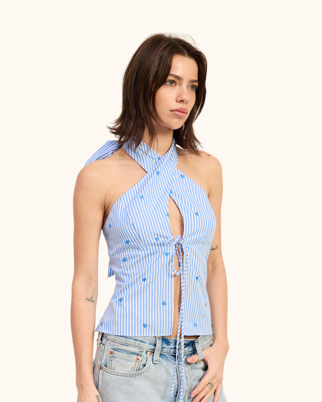 Emory Park Stripe Cross Halter