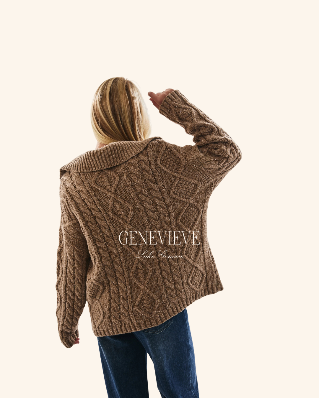 Le Lis Knit Collared Cardigan