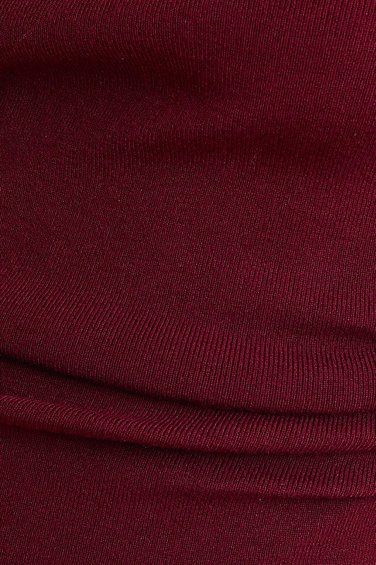 Le Lis Asymmetrical Neck Sweater Top