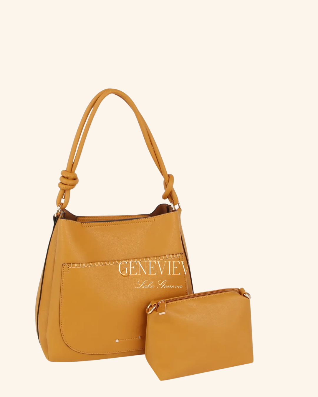 Handbag Factory Top Handle Satchel Purse