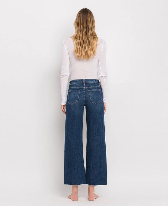 Vervet Tummy Control Mid Rise Wide Leg Jeans