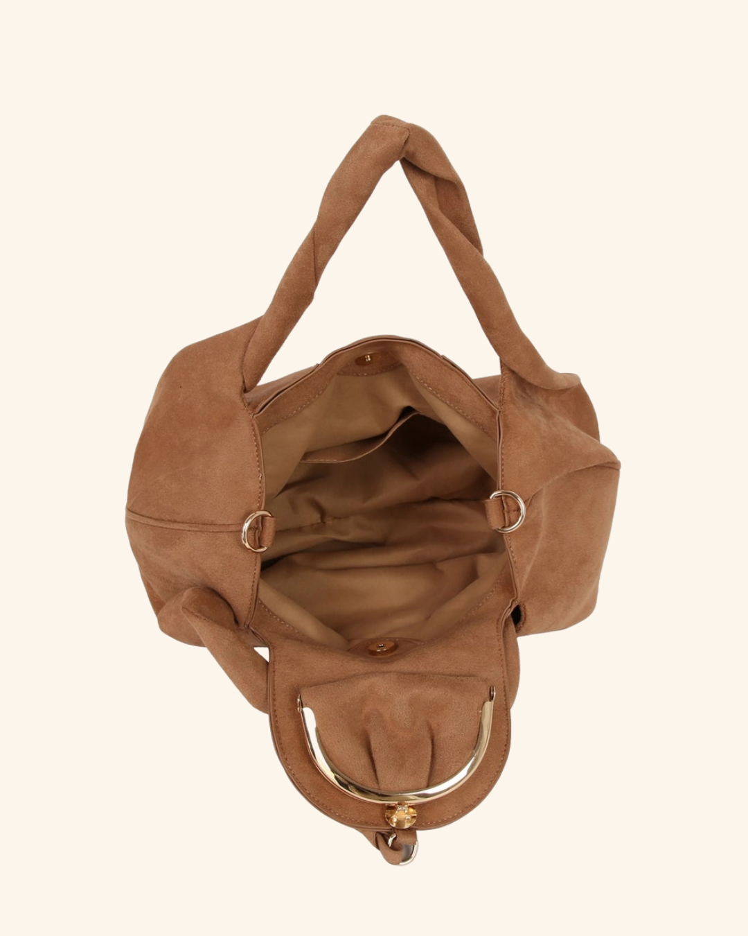 Handbag Factory Twist Handle Slouch bag
