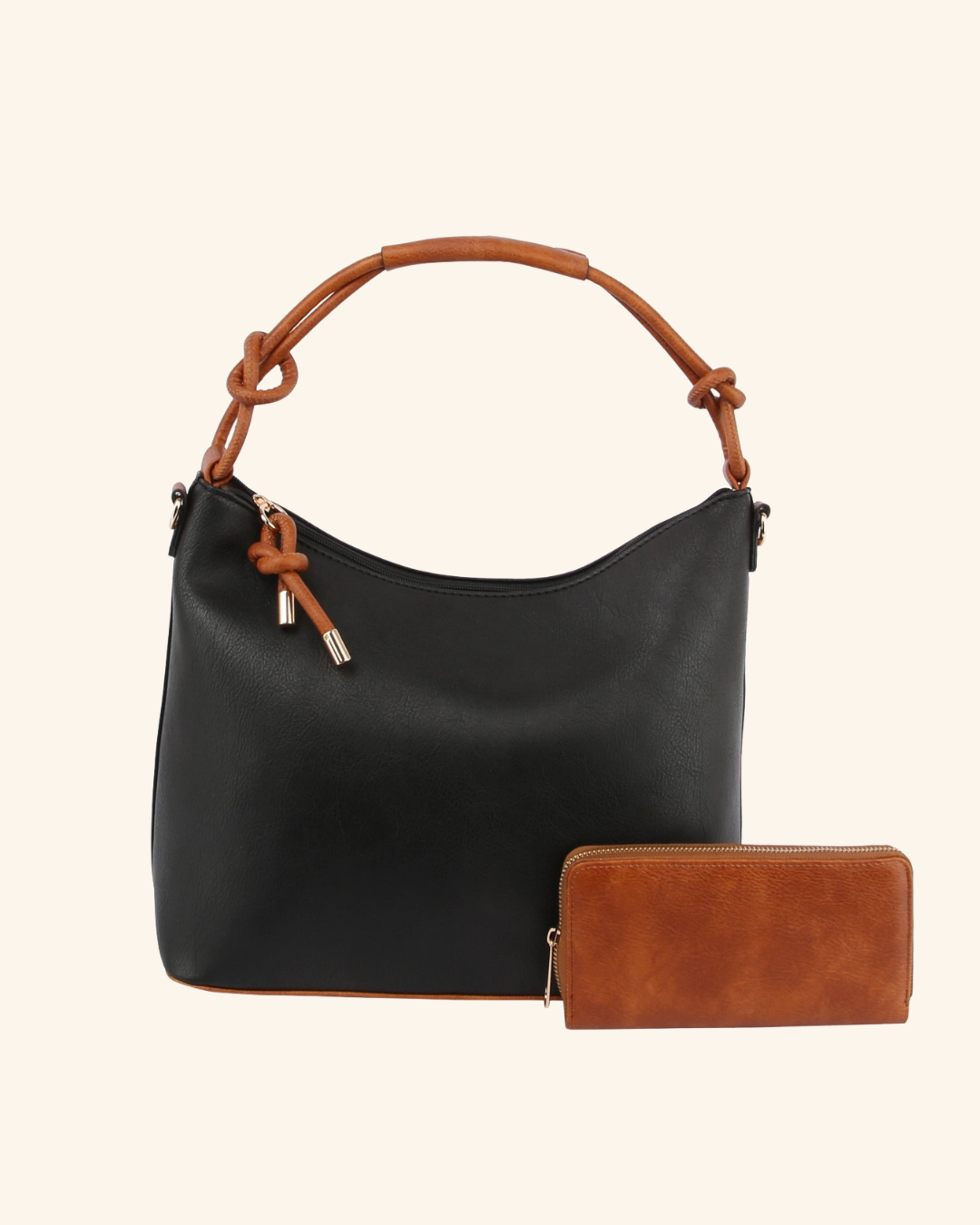Handbag Factory 2 in 1 Top Handle Satchel