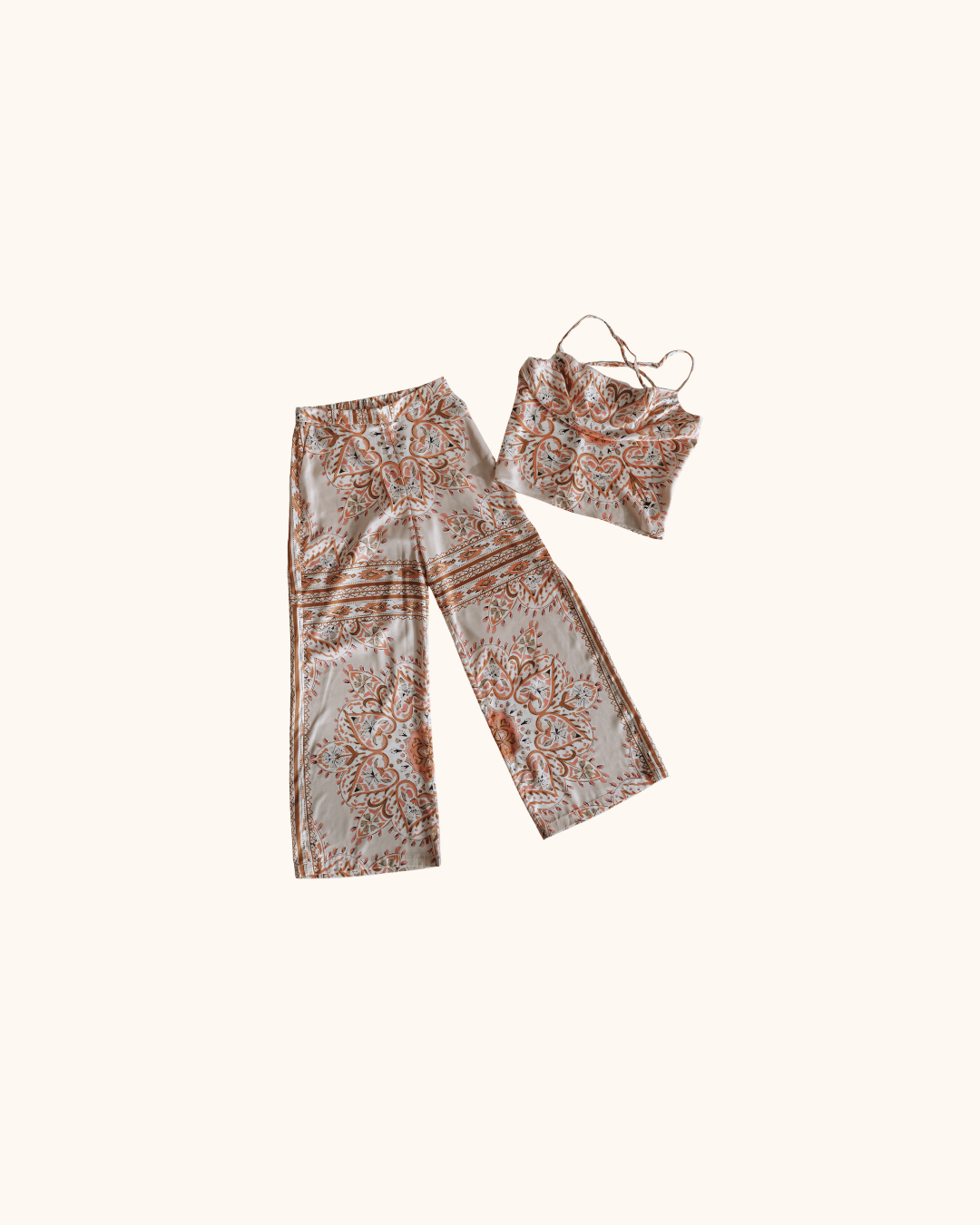 Lucy Paris Printed Cowlneck Top