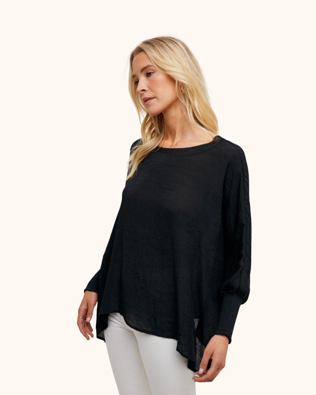 Fun2Fun Flowy Solid Oversized Top (Various Colors)