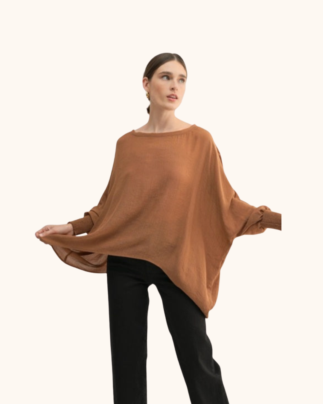 Fun2Fun Flowy Solid Oversized Top (Various Colors)