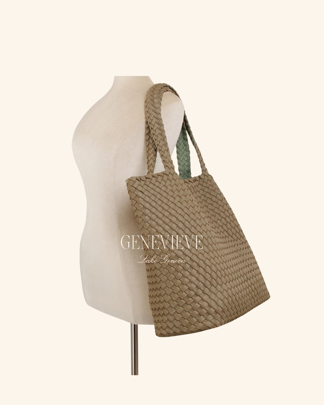 Handbag Factory Woven 2 in 1 Tote