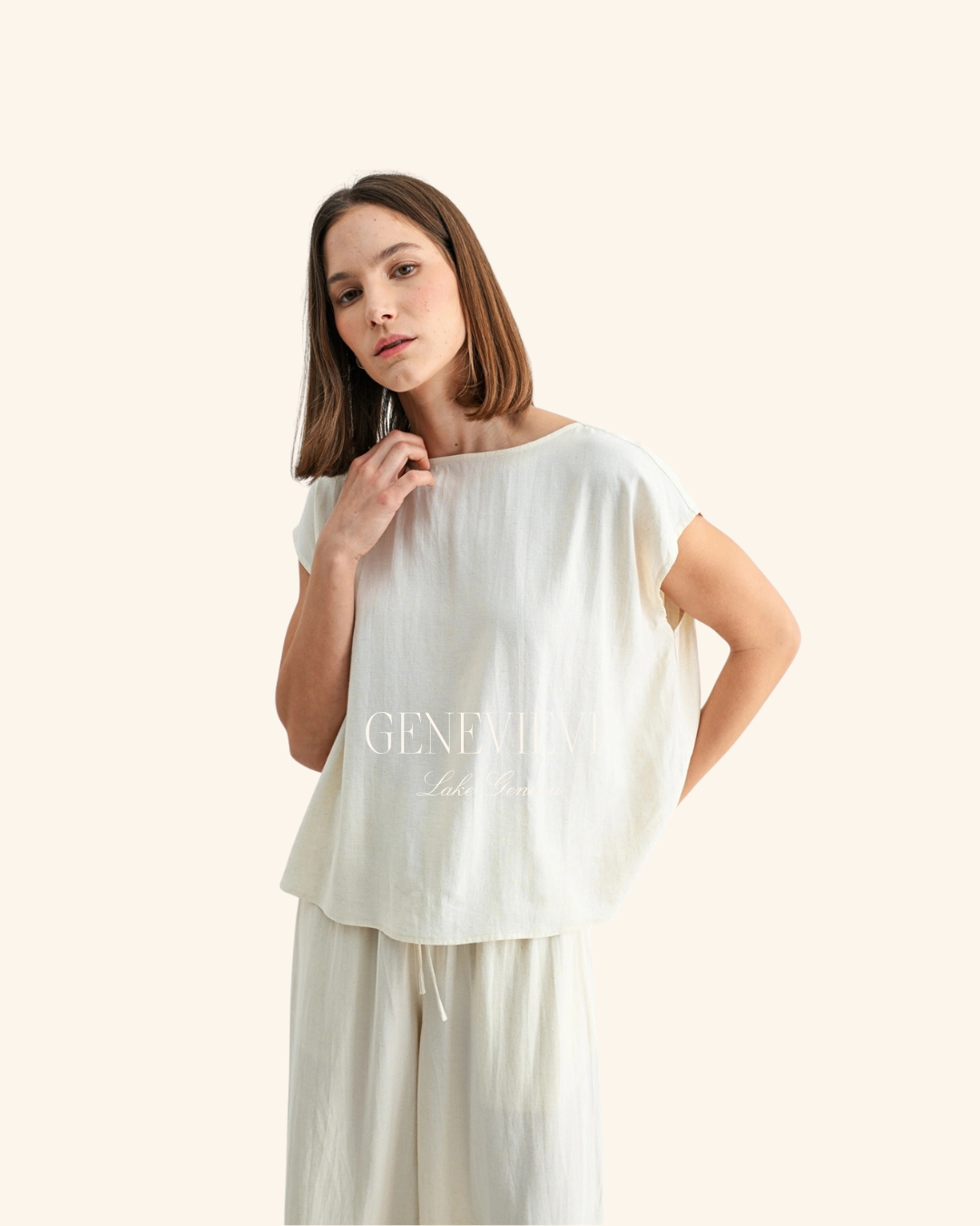 Fun2Fun Natural Linen Top