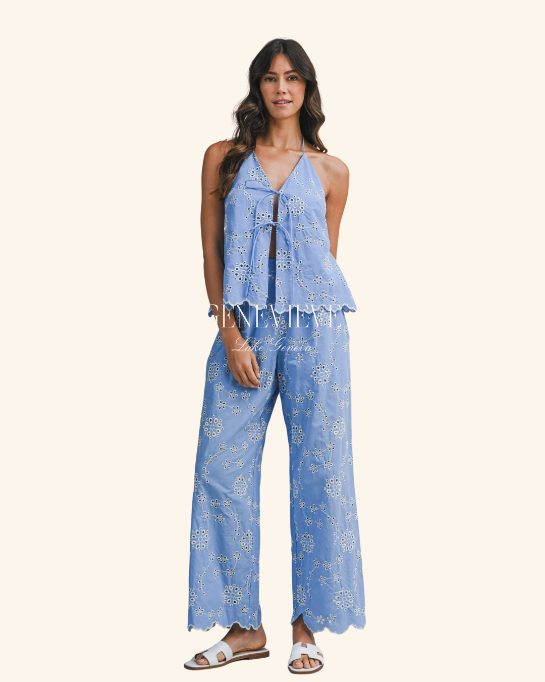 Mable Blue Wide-leg Pant