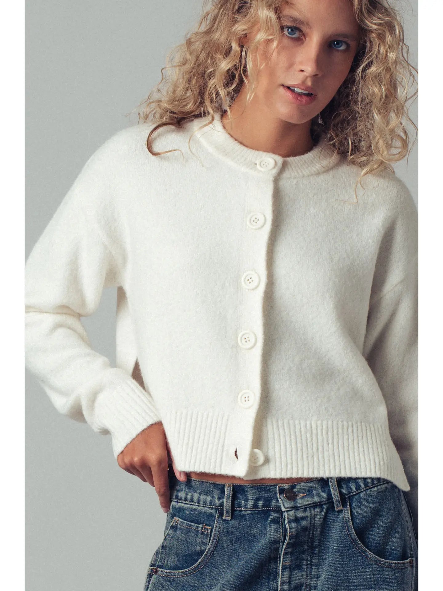 Urban Daizy Wool Blend Button-Up Cardigan (Various Colors)