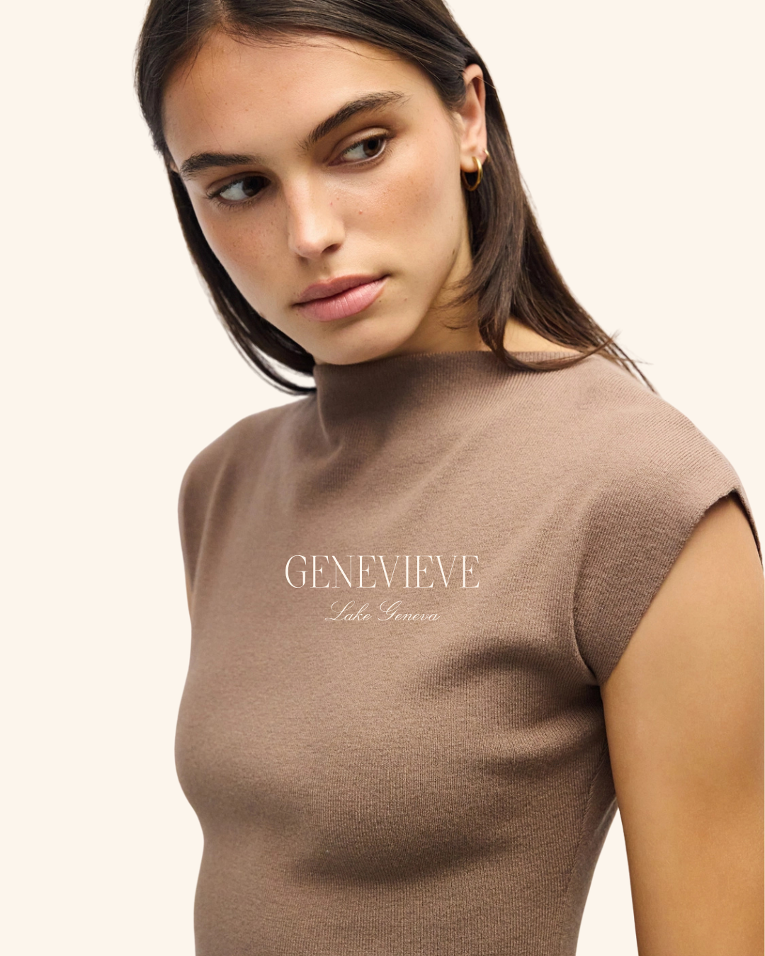 All Row Taupe Camilla Dress