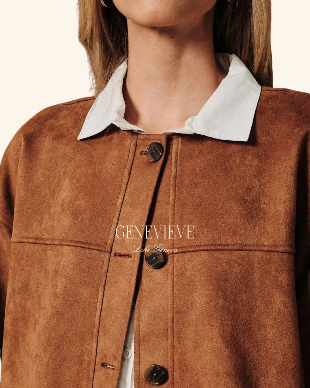 Sunday Edition Camel Faux Suede Jacket