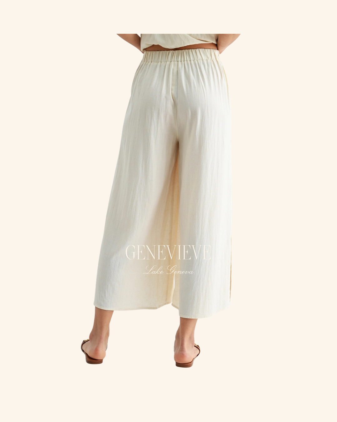 Fun2Fun Side Slit Linen Pant