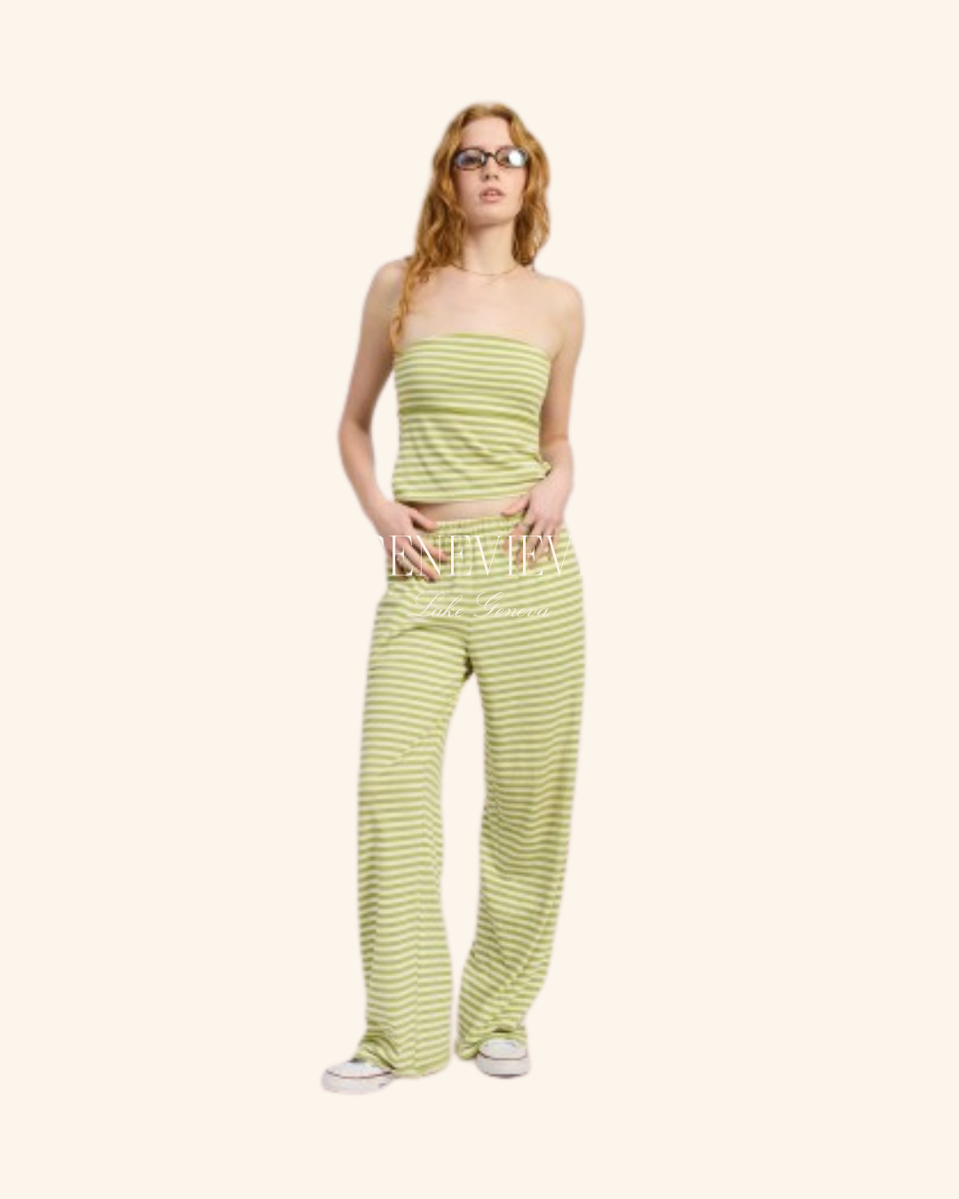 Emory Park Green Stripe Pant