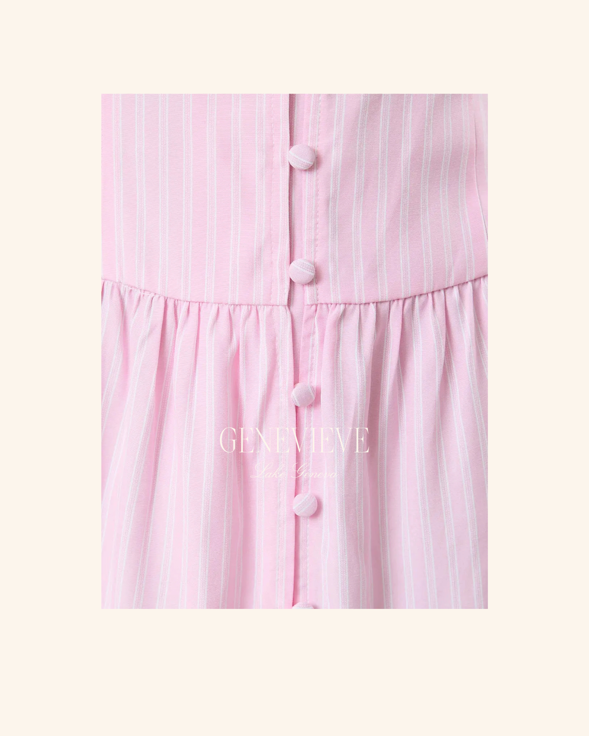 Sunday Edition Pink Stripe Tiered Maxi Dress