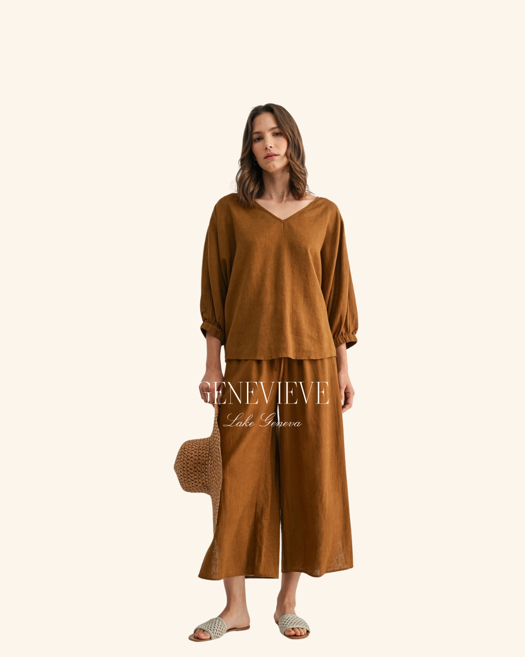 Fun2Fun Side Slit Linen Pant