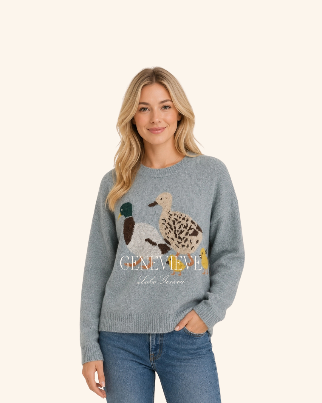 Dreamers Duck Family Sweater