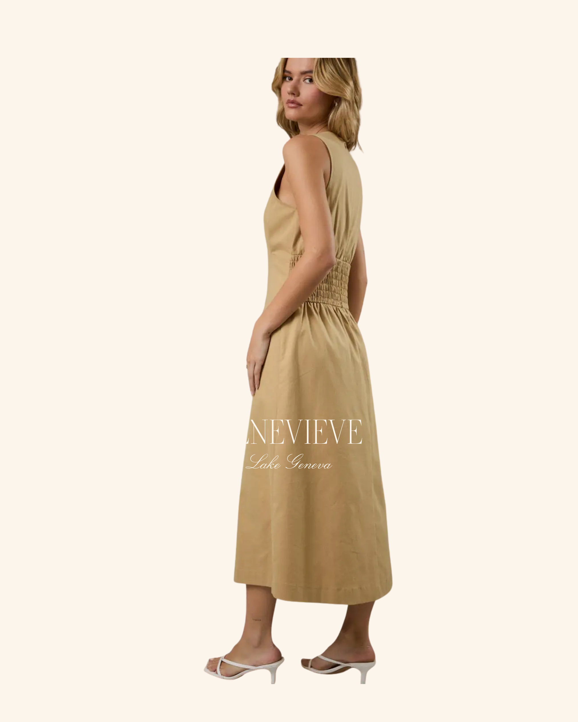 genevieve pleated midi dress Genevieve Pleated Midi Dress-AZALEA PINK / 4