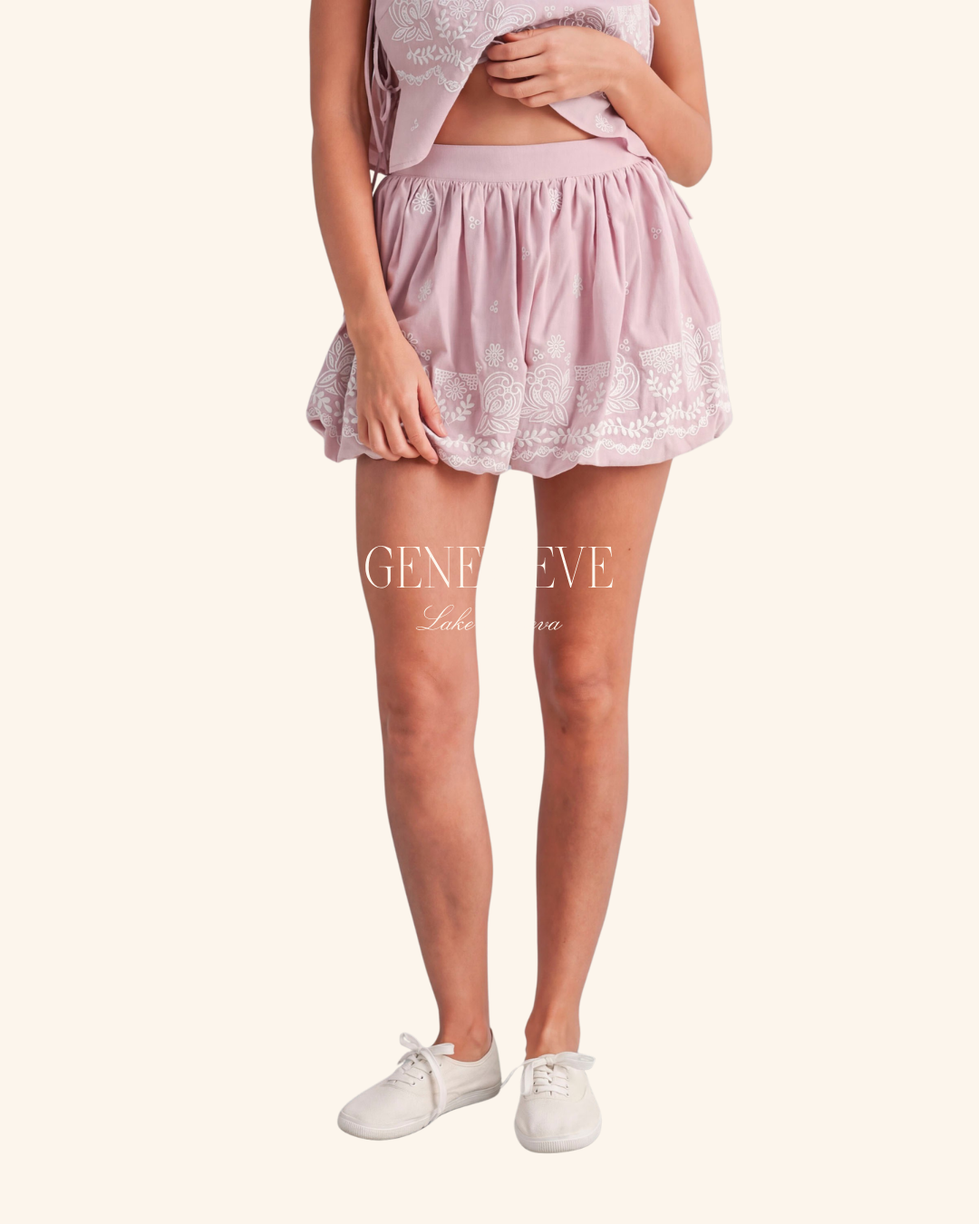 Mable Mauve Balloon Mini Skirt