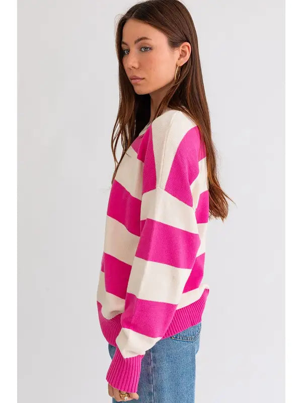 Le Lis Color Striped Sweater