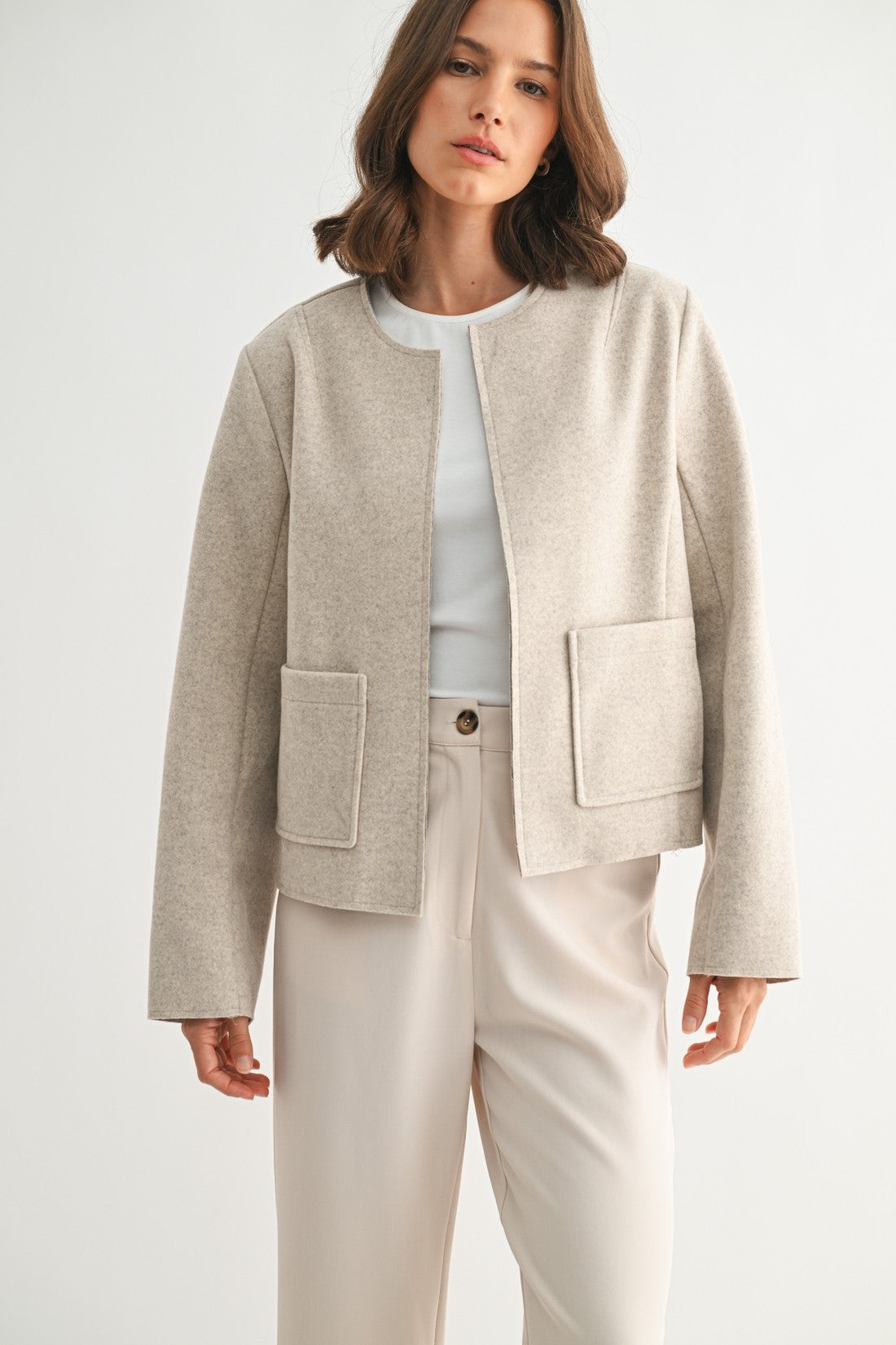 Fun2Fun Wool Crop Jacket (Various Colors)