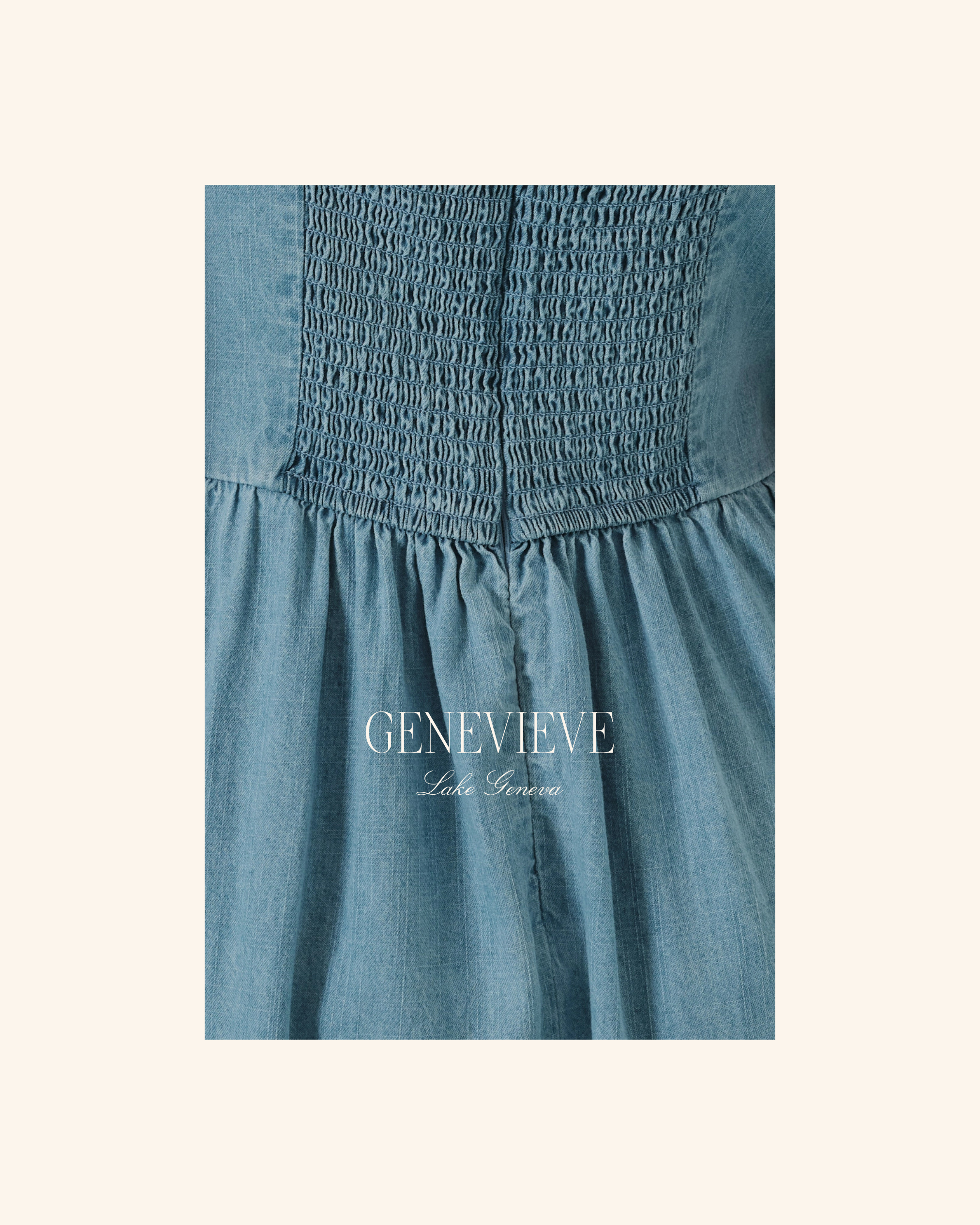 Sunday Edition Denim Fit & Flare Midi Dress