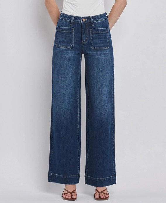 Vervet High Rise Wide Trouser Jeans