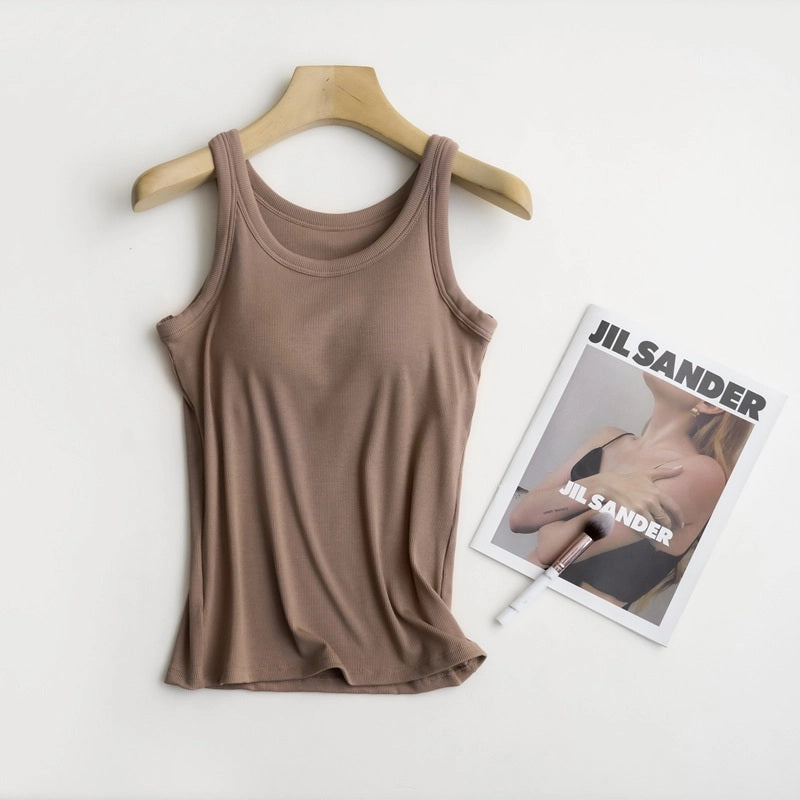 HIDDENBRAND Essential Basic Rib Soft Tank Top (Various Colors)