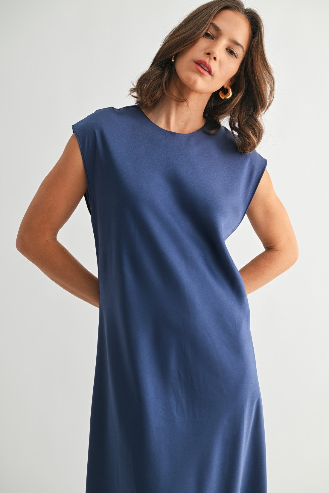 Fun2Fun Satin Maxi Dress