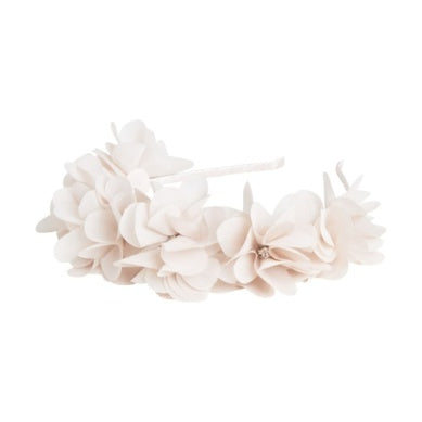 Creamie Floral Headband in Cream