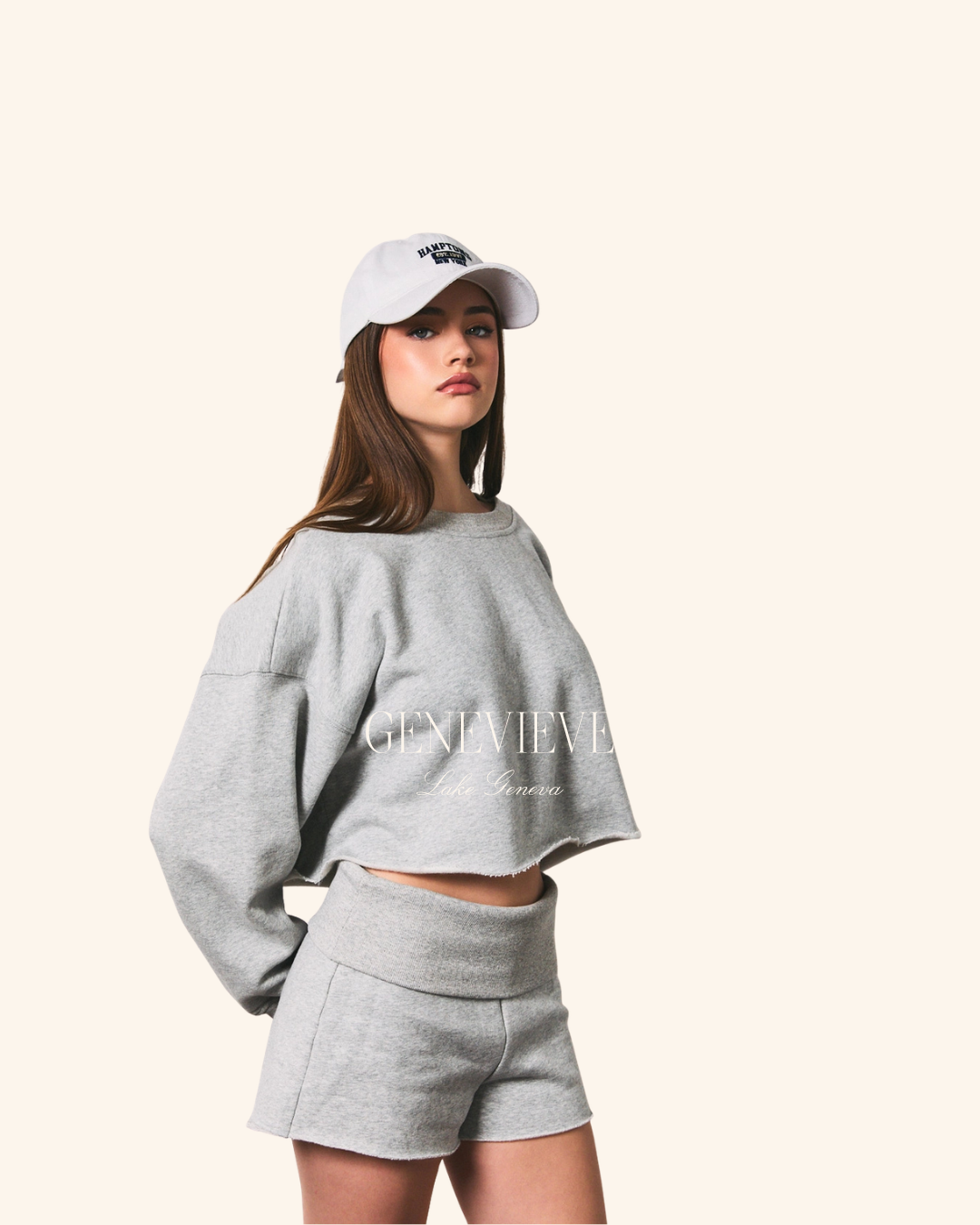 Le Lis Grey Crop Sweater